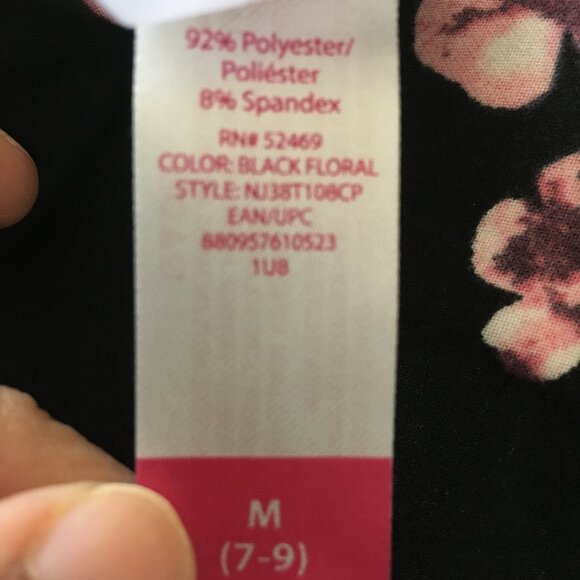 No Boundaries, Floral mini Dress , Black floral sytle, M (7-9) - Picture 6 of 6